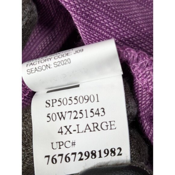 Van Heusen Flex Polo Shirt Mens 4XL Big & Tall Purple Natural Stretch - Picture 7 of 12